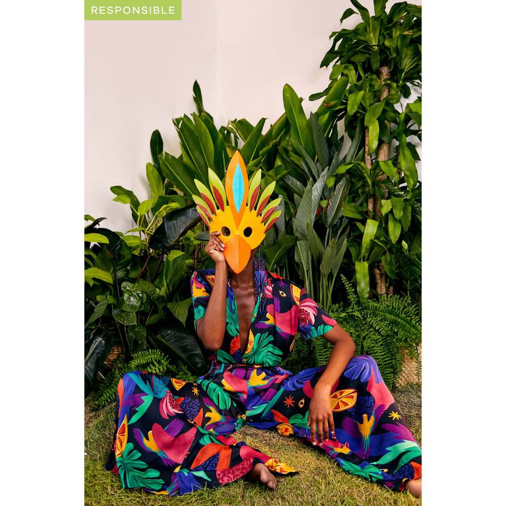 Farm Rio MYSTIC JUNGLE WIDE PANTS